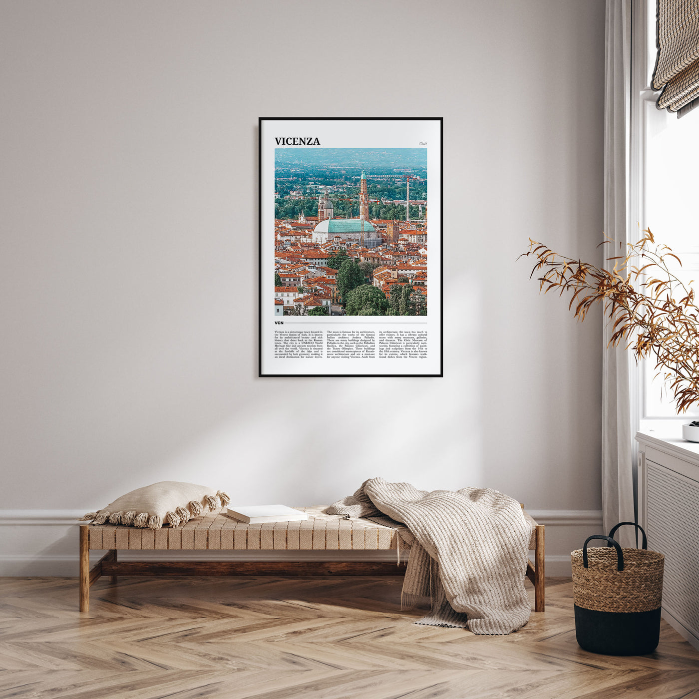 Vicenza Travel Color Poster