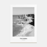 Victoria, Australia Portrait B&W Poster