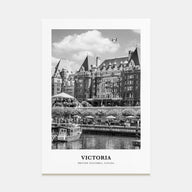 Victoria, Canada Portrait B&W Poster