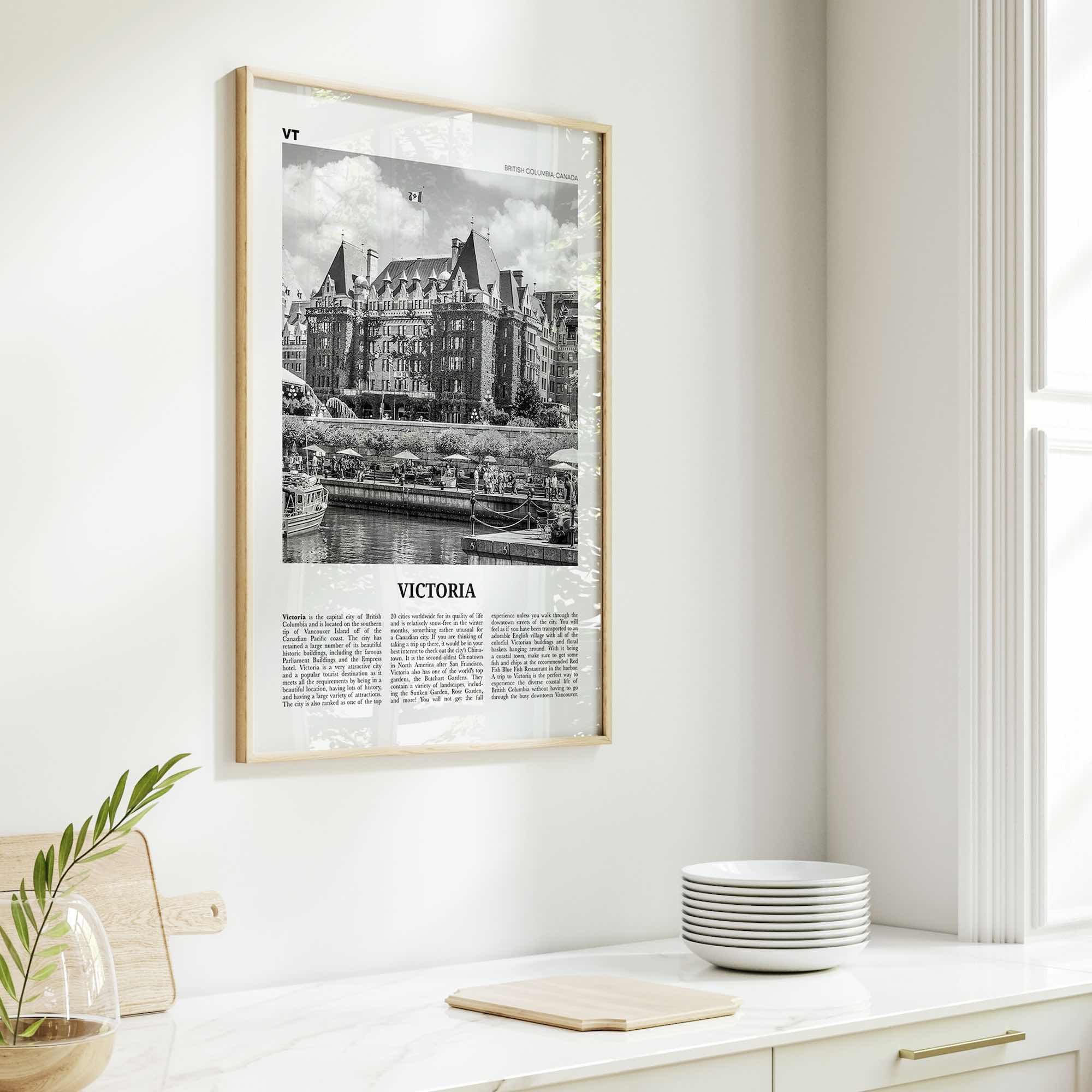 Victoria Print Black and White Canada, Victoria Wall Art, Victoria Poster, Victoria Photo, Victoria Wall Décor, British Columbia, Canada