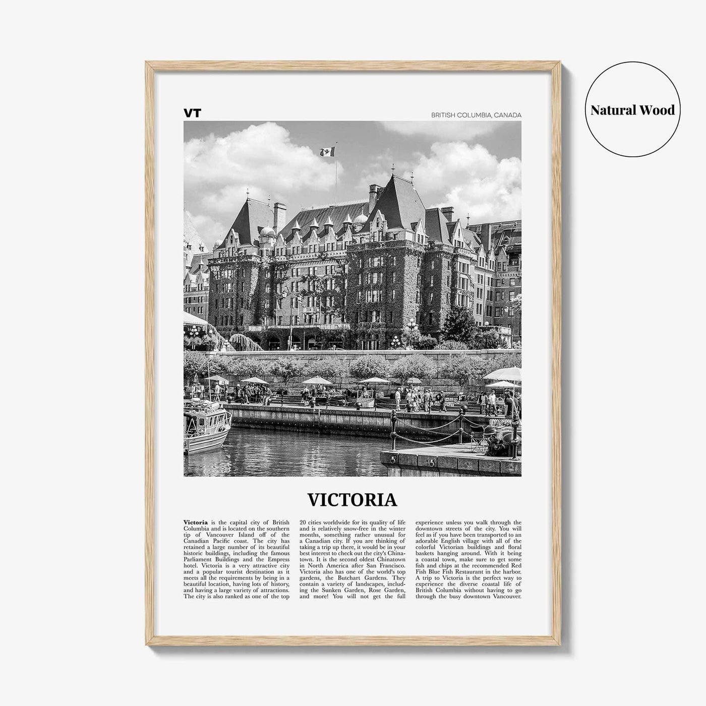 Victoria Print Black and White Canada, Victoria Wall Art, Victoria Poster, Victoria Photo, Victoria Wall Décor, British Columbia, Canada