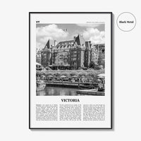 Victoria Print Black and White Canada, Victoria Wall Art, Victoria Poster, Victoria Photo, Victoria Wall Décor, British Columbia, Canada