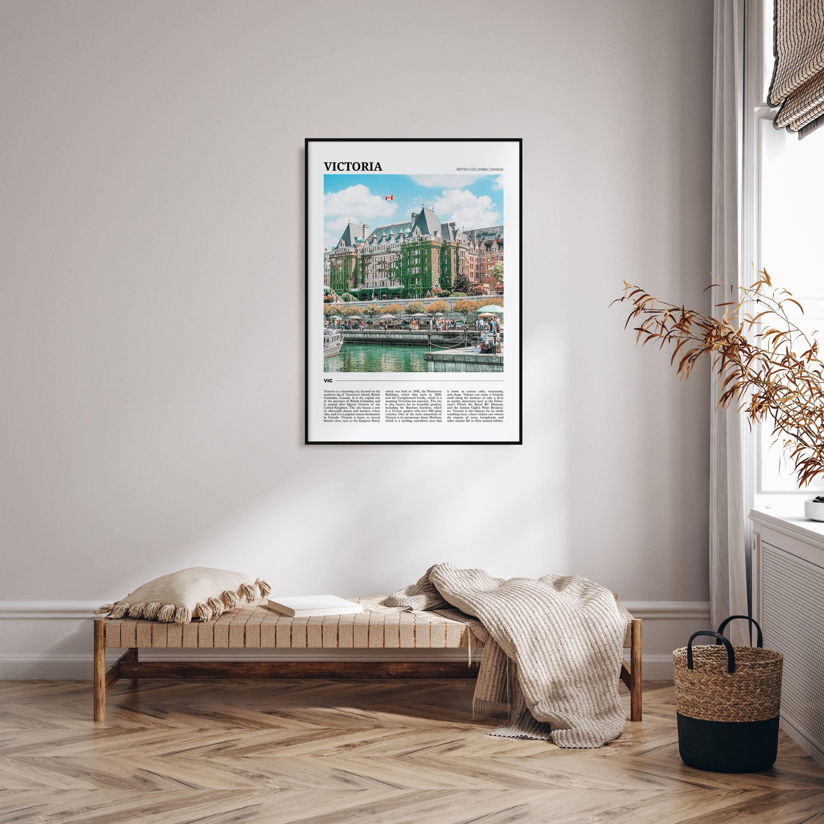Victoria, Canada Travel Color Poster
