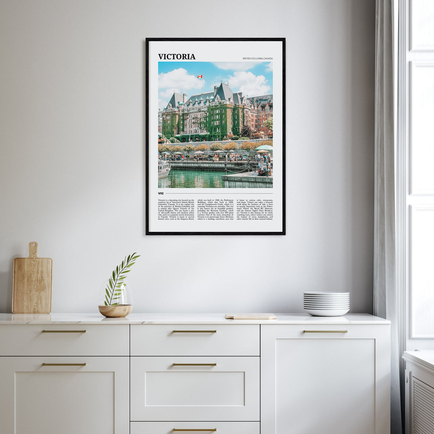 Victoria, Canada Travel Color Poster