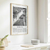 Victoria Falls Print Black and White, Victoria Falls Wall Art, Victoria Falls Poster, Victoria Falls Photo, Victoria Falls Décor, Zambia