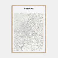 Vienna Map Portrait Poster