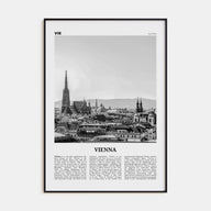 Vienna Travel B&W No 1 Poster