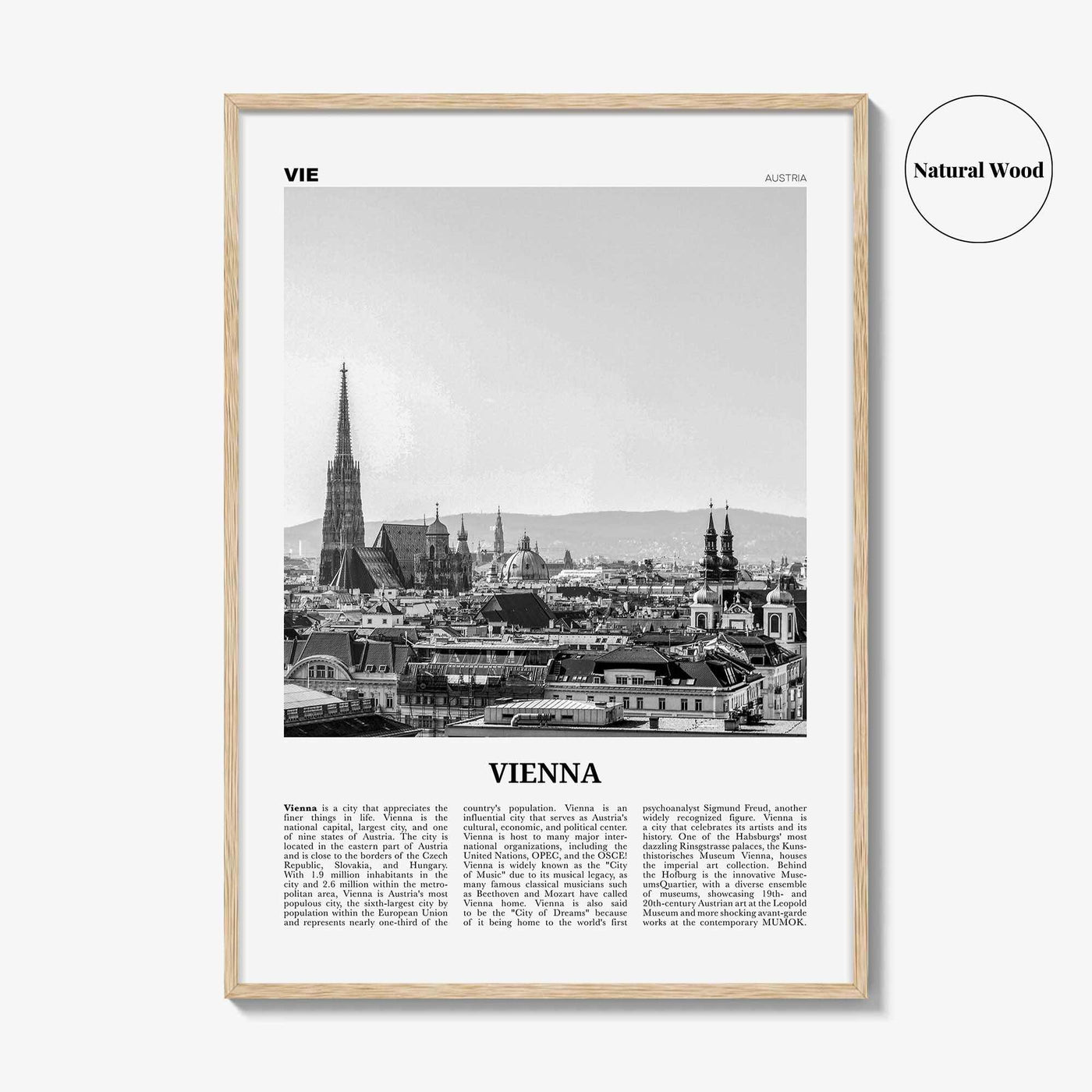 Vienna Print Black and White No 1, Vienna Wall Art, Vienna Poster, Vienna Photo, Vienna Wall Decor, Austria, Wien, Österreich, Europe