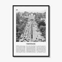Vientiane Print Black and White, Vientiane Wall Art, Vientiane Poster, Vientiane Photo, Vientiane Wall Décor, Laos, Viang Chan