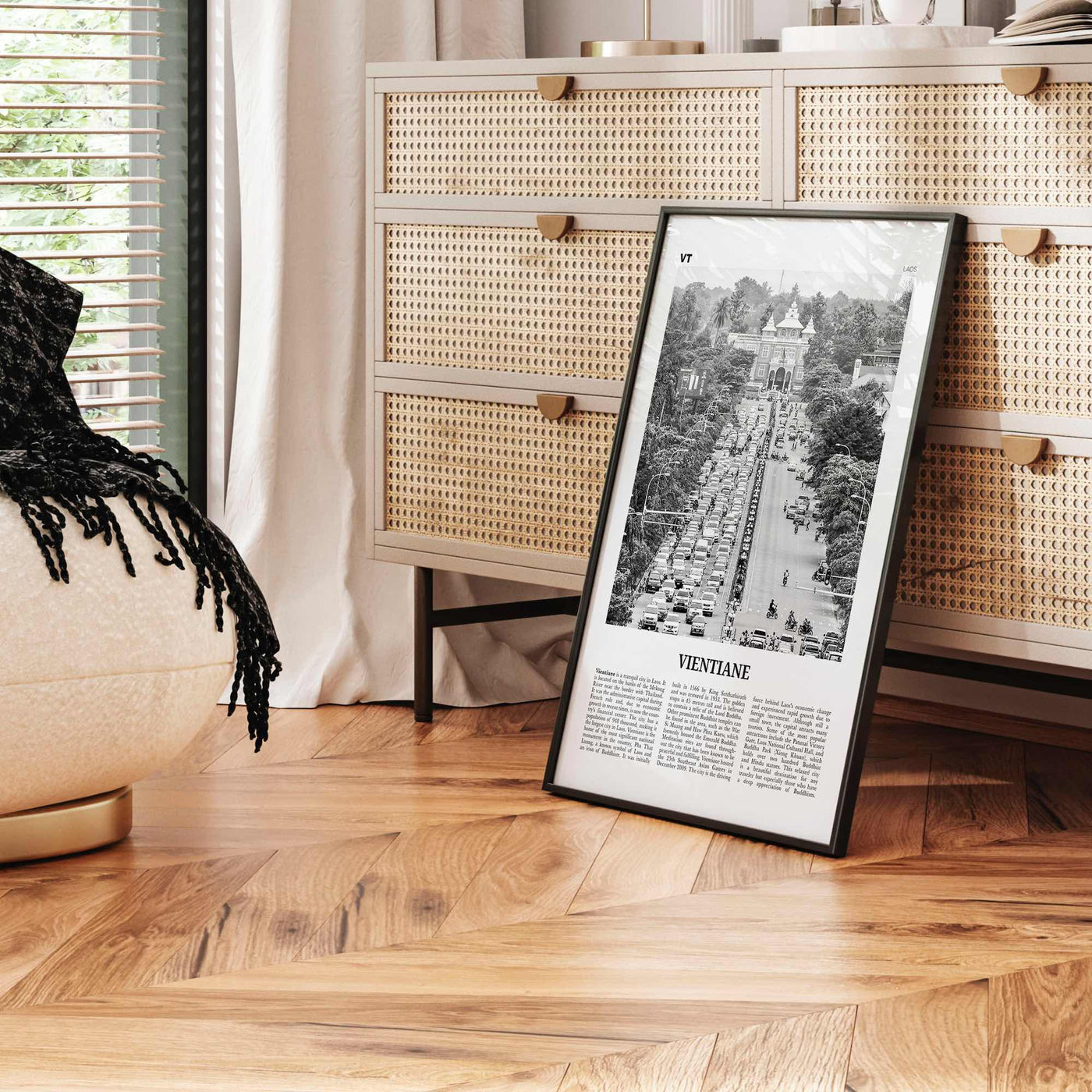 Vientiane Print Black and White, Vientiane Wall Art, Vientiane Poster, Vientiane Photo, Vientiane Wall Décor, Laos, Viang Chan