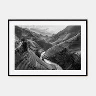 Vietnam Landscape B&W Poster
