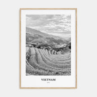 Vietnam Portrait B&W No 1 Poster