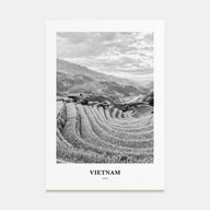 Vietnam Portrait B&W No 1 Poster