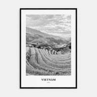 Vietnam Portrait B&W No 1 Poster