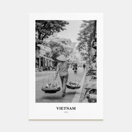 Vietnam Portrait B&W No 2 Poster