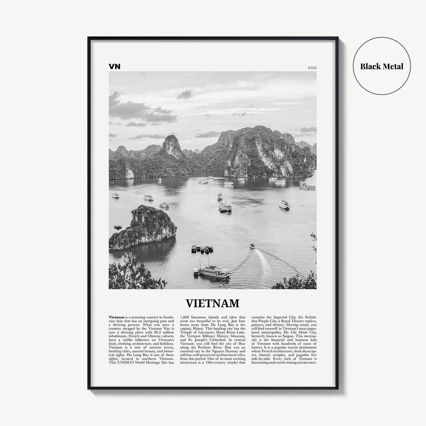 Vietnam Print Black and White No 1, Vietnam Wall Art, Vietnam Poster, Vietnam Photo, Vietnam Wall Decor, Việt Nam, Ho Chi Minh, Hanoi, Asia