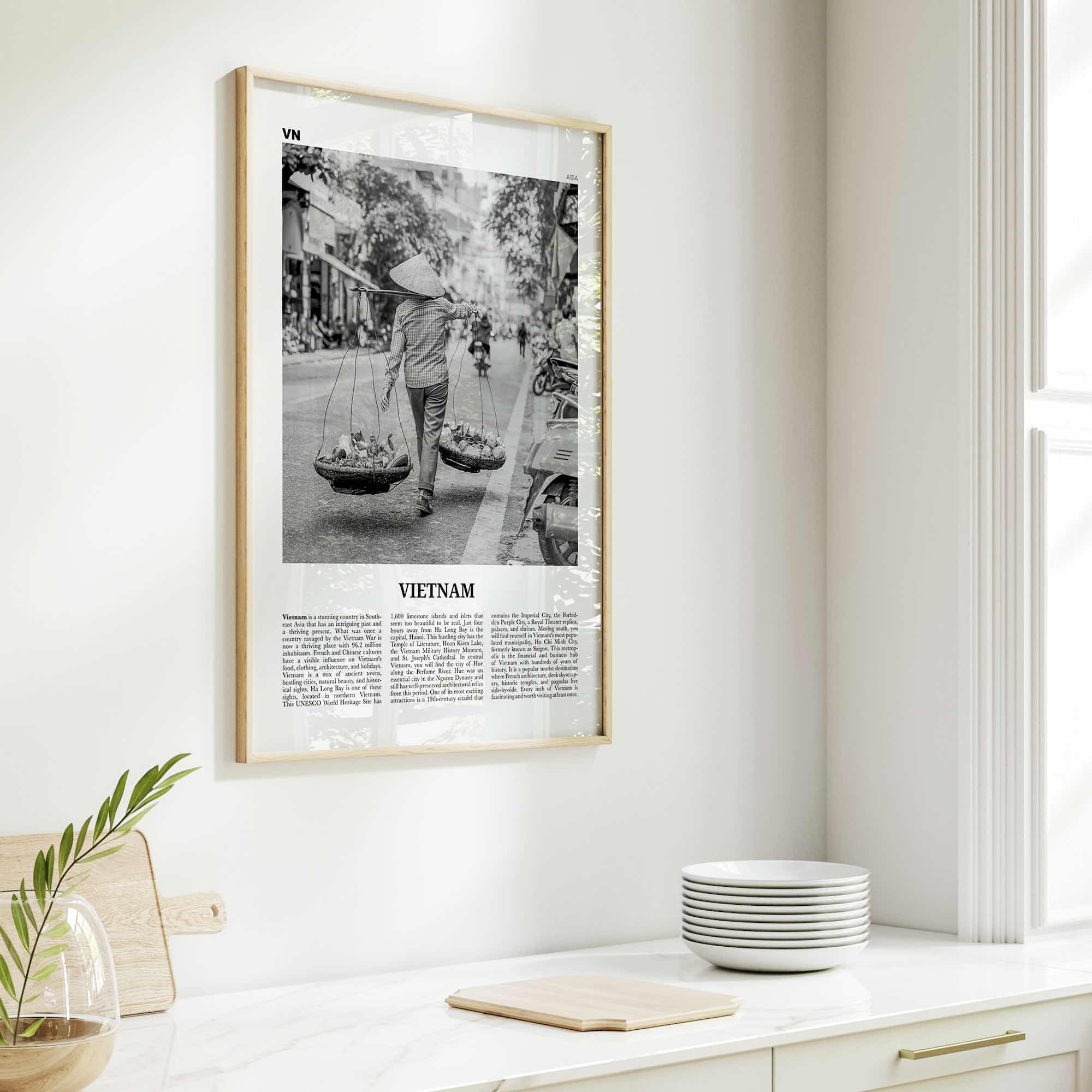 Vietnam Print Black and White No 2, Vietnam Wall Art, Vietnam Poster, Vietnam Photo, Vietnam Wall Decor, Việt Nam, Ho Chi Minh, Hanoi