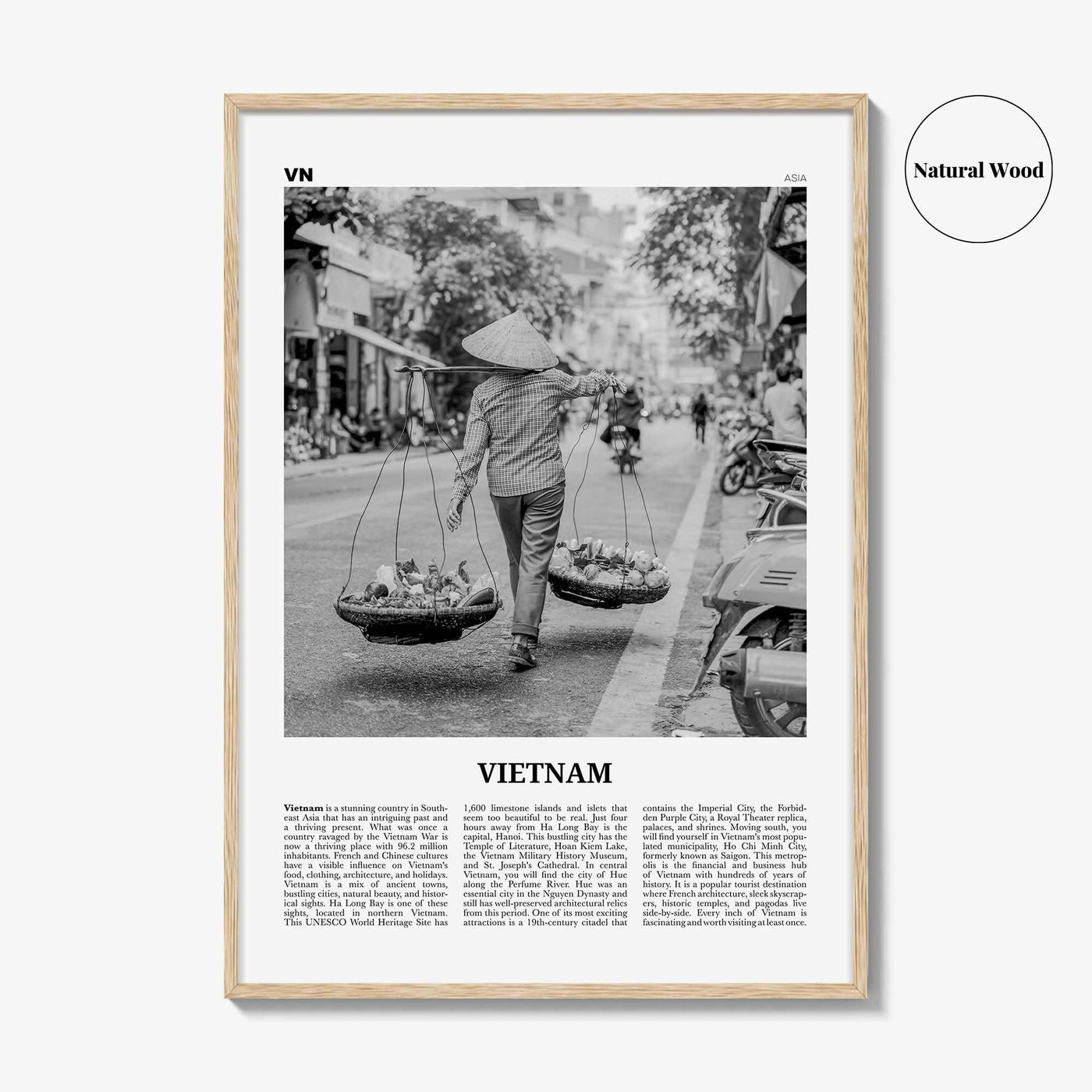 Vietnam Print Black and White No 2, Vietnam Wall Art, Vietnam Poster, Vietnam Photo, Vietnam Wall Decor, Việt Nam, Ho Chi Minh, Hanoi