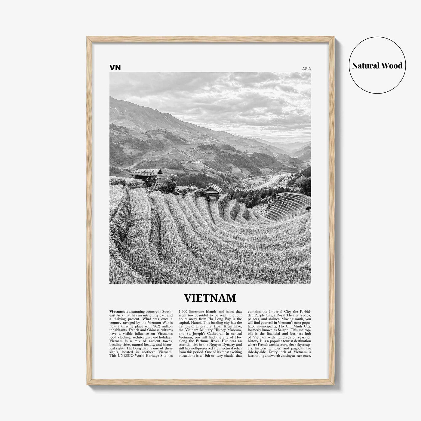 Vietnam Print Black and White No 3, Vietnam Wall Art, Vietnam Poster, Vietnam Photo, Vietnam Wall Decor, Việt Nam, Ho Chi Minh, Hanoi