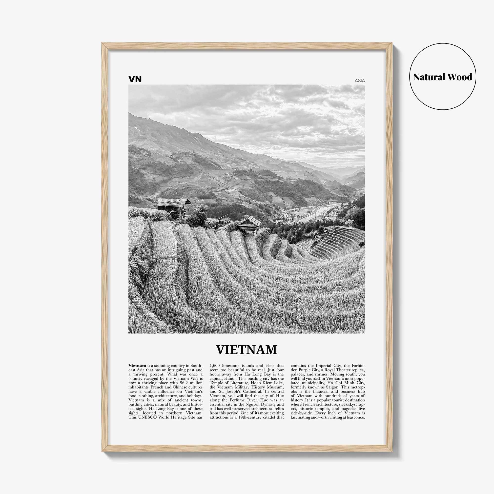 Vietnam Print Black and White No 3, Vietnam Wall Art, Vietnam Poster, Vietnam Photo, Vietnam Wall Decor, Việt Nam, Ho Chi Minh, Hanoi