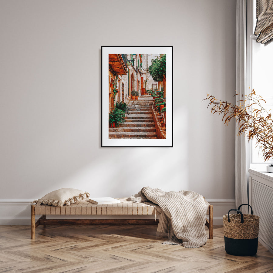 Village Street in Spain Photo Color No 1 Poster