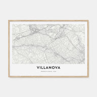Villanova Map Landscape Poster
