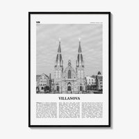 Villanova Print Black and White, Villanova Wall Art, Villanova Poster, Villanova Photo, Villanova Wall Décor, Pennsylvania, USA
