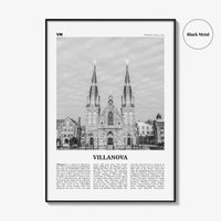 Villanova Print Black and White, Villanova Wall Art, Villanova Poster, Villanova Photo, Villanova Wall Décor, Pennsylvania, USA