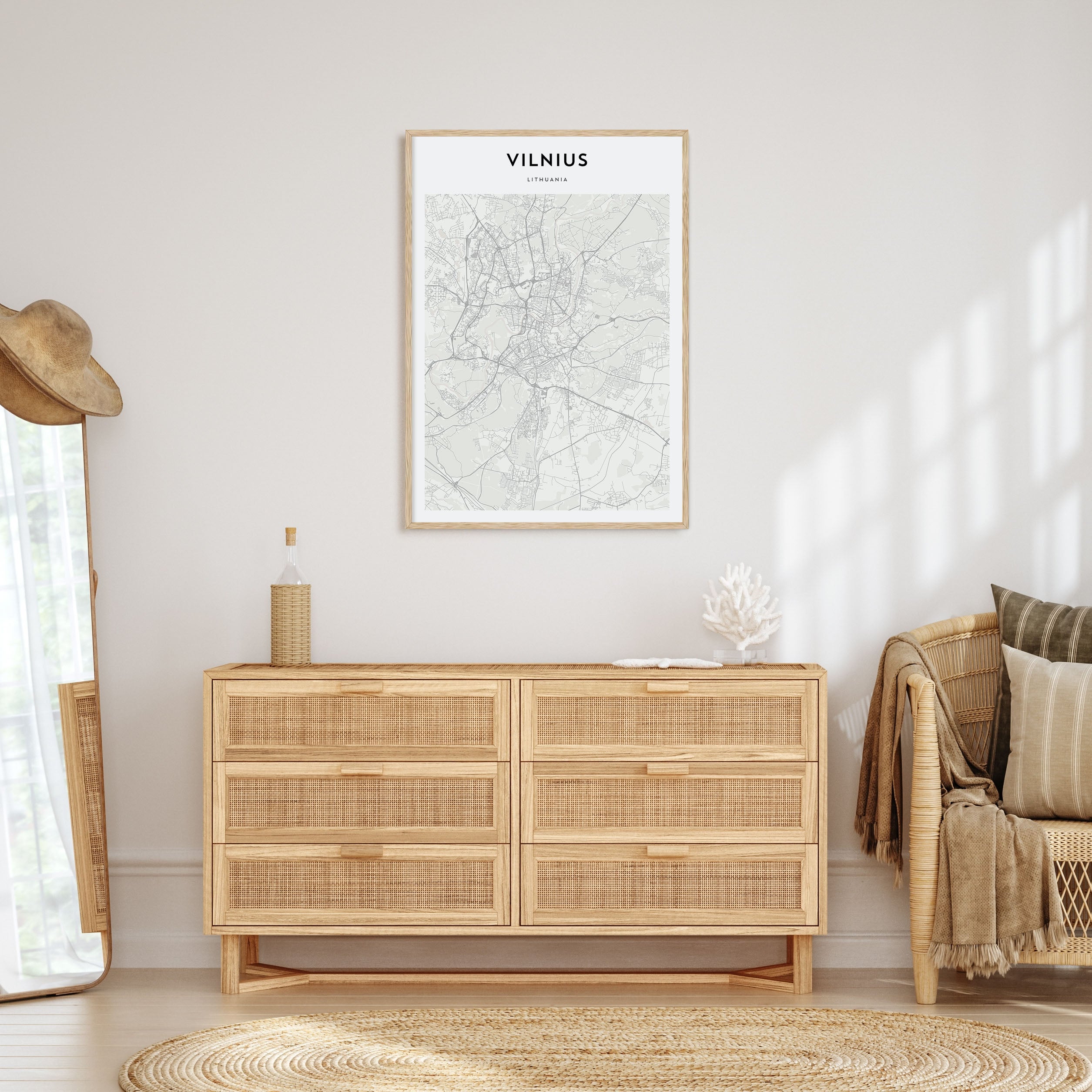 Vilnius Map Portrait Poster