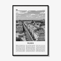Vilnius Print Black and White, Vilnius Wall Art, Vilnius Poster, Vilnius Photo, Vilnius Wall Décor, Lithuania, Vilna, Viļņa, Вильна