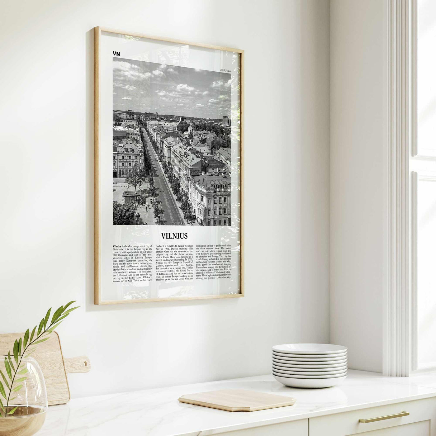 Vilnius Print Black and White, Vilnius Wall Art, Vilnius Poster, Vilnius Photo, Vilnius Wall Décor, Lithuania, Vilna, Viļņa, Вильна