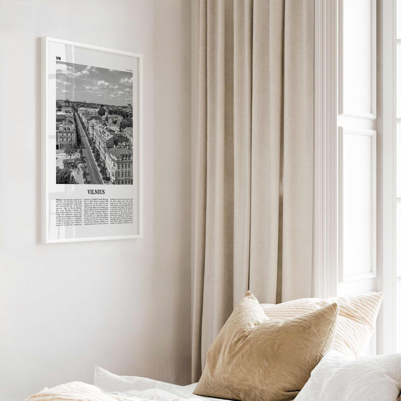 Vilnius Print Black and White, Vilnius Wall Art, Vilnius Poster, Vilnius Photo, Vilnius Wall Décor, Lithuania, Vilna, Viļņa, Вильна