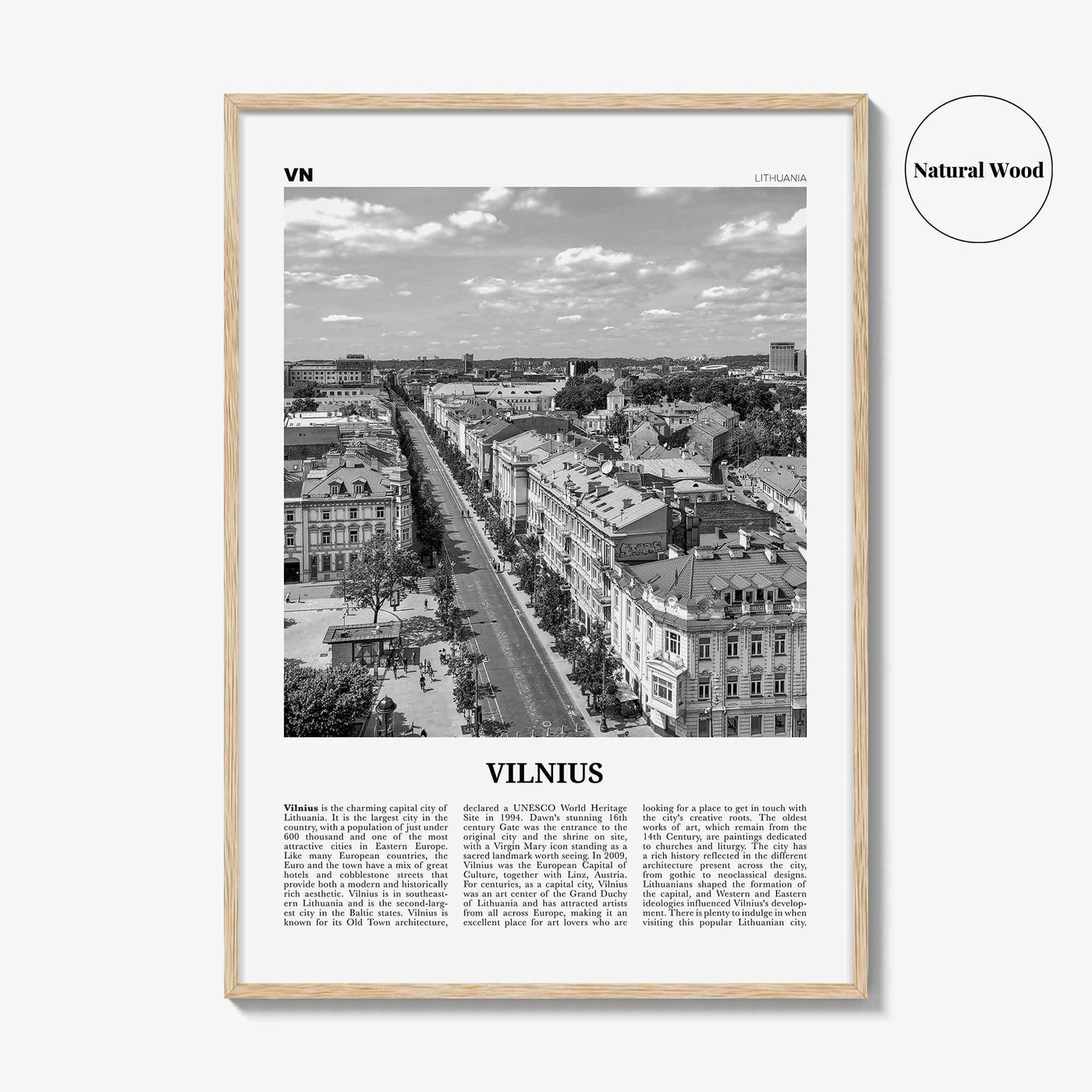 Vilnius Print Black and White, Vilnius Wall Art, Vilnius Poster, Vilnius Photo, Vilnius Wall Décor, Lithuania, Vilna, Viļņa, Вильна