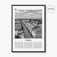Vilnius Print Black and White, Vilnius Wall Art, Vilnius Poster, Vilnius Photo, Vilnius Wall Décor, Lithuania, Vilna, Viļņa, Вильна