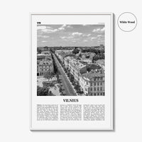 Vilnius Print Black and White, Vilnius Wall Art, Vilnius Poster, Vilnius Photo, Vilnius Wall Décor, Lithuania, Vilna, Viļņa, Вильна