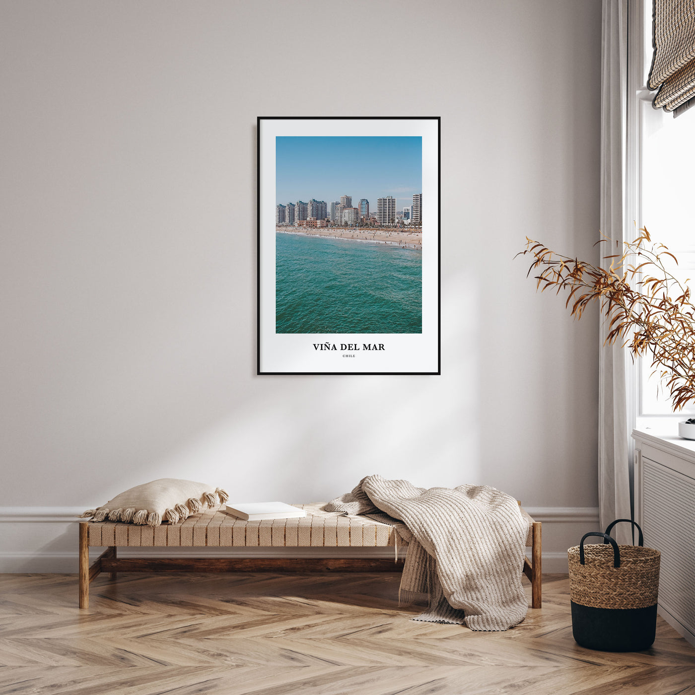 Viña del Mar Portrait Color Poster
