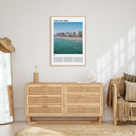 Viña del Mar Travel Color Poster