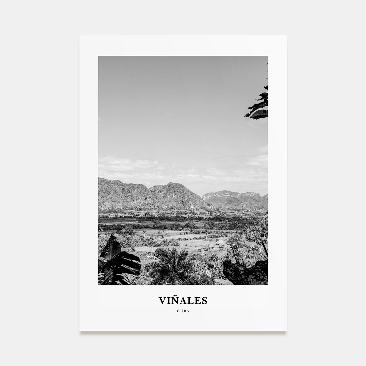 Viñales Portrait B&W Poster