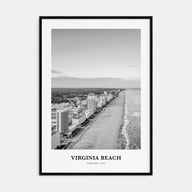 Virginia Beach Portrait B&W Poster