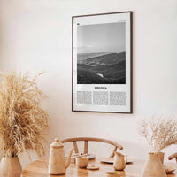 Virginia Print Black and White No 2, Virginia Wall Art, Virginia Poster, Virginia Photo, Virginia Wall Decor, USA, United States