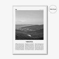 Virginia Print Black and White No 2, Virginia Wall Art, Virginia Poster, Virginia Photo, Virginia Wall Decor, USA, United States