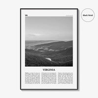 Virginia Print Black and White No 2, Virginia Wall Art, Virginia Poster, Virginia Photo, Virginia Wall Decor, USA, United States