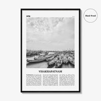 Visakhapatnam Print Black and White, Visakhapatnam Wall Art, Visakhapatnam Poster, Visakhapatnam Photo, Visakhapatnam Wall Décor, India