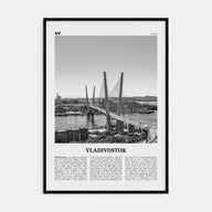 Vladivostok Travel B&W Poster