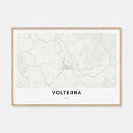 Volterra Map Landscape Poster
