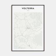 Volterra Map Portrait Poster