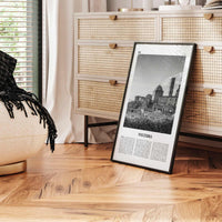 Volterra Print Black and White, Volterra Wall Art, Volterra Poster, Volterra Photo, Volterra Map, Volterra Wall Decor, Italy, Italia