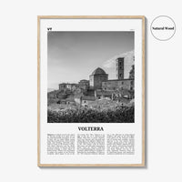 Volterra Print Black and White, Volterra Wall Art, Volterra Poster, Volterra Photo, Volterra Map, Volterra Wall Decor, Italy, Italia