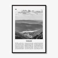 Vosges Print Black and White, Vosges Wall Art, Vosges Poster, Vosges Photo, Vosges Wall Décor, Vosges Map, France