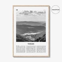 Vosges Print Black and White, Vosges Wall Art, Vosges Poster, Vosges Photo, Vosges Wall Décor, Vosges Map, France